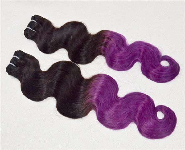  Peruvian boday wave T color human hair extension XS015